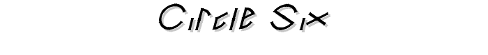 Circle Six font